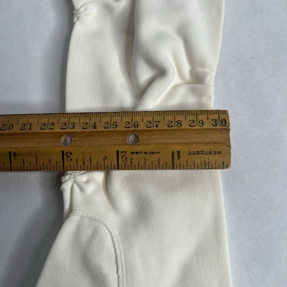 Vintage Mid Century Aris Ladies Elbow Length Opera Formal Gloves Off White Cream